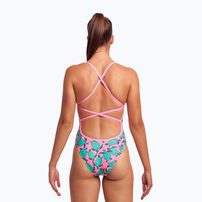 Funkita дамски бански костюм от една част с презрамки в розово FS38L7156516 4
