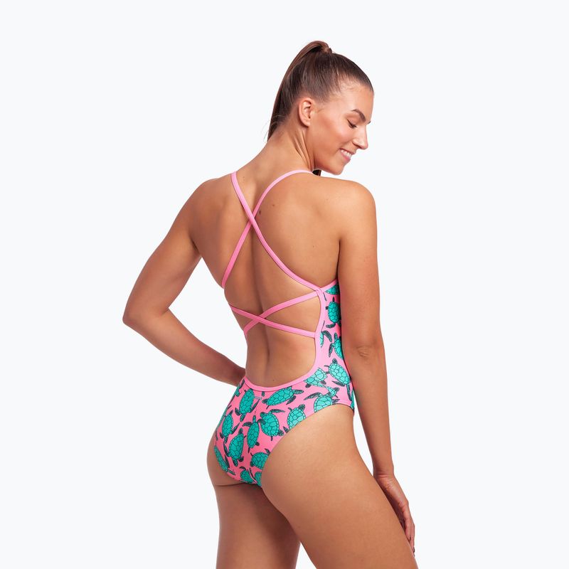 Funkita дамски бански костюм от една част с презрамки в розово FS38L7156516 5