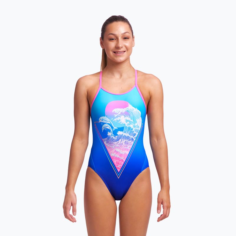 Детски бански костюм Funkita Diamond Back One Piece Blue FS11G7155714 2