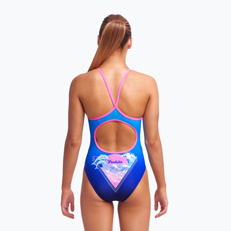 Детски бански костюм Funkita Diamond Back One Piece Blue FS11G7155714 4