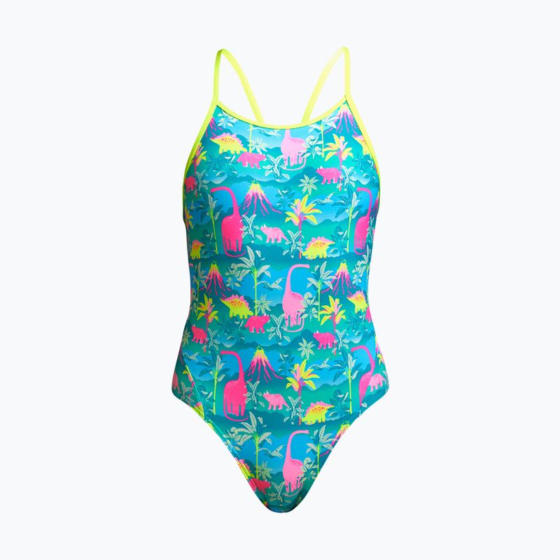 Детски бански костюм Funkita Diamond Back One Piece Green FS11G7153414