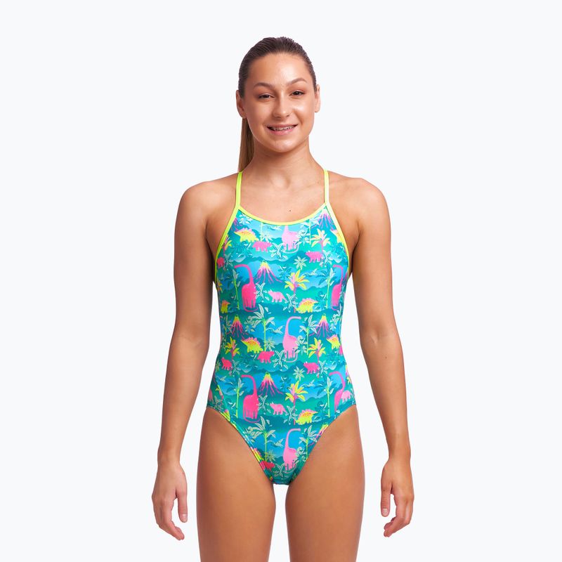 Детски бански костюм Funkita Diamond Back One Piece Green FS11G7153414 2