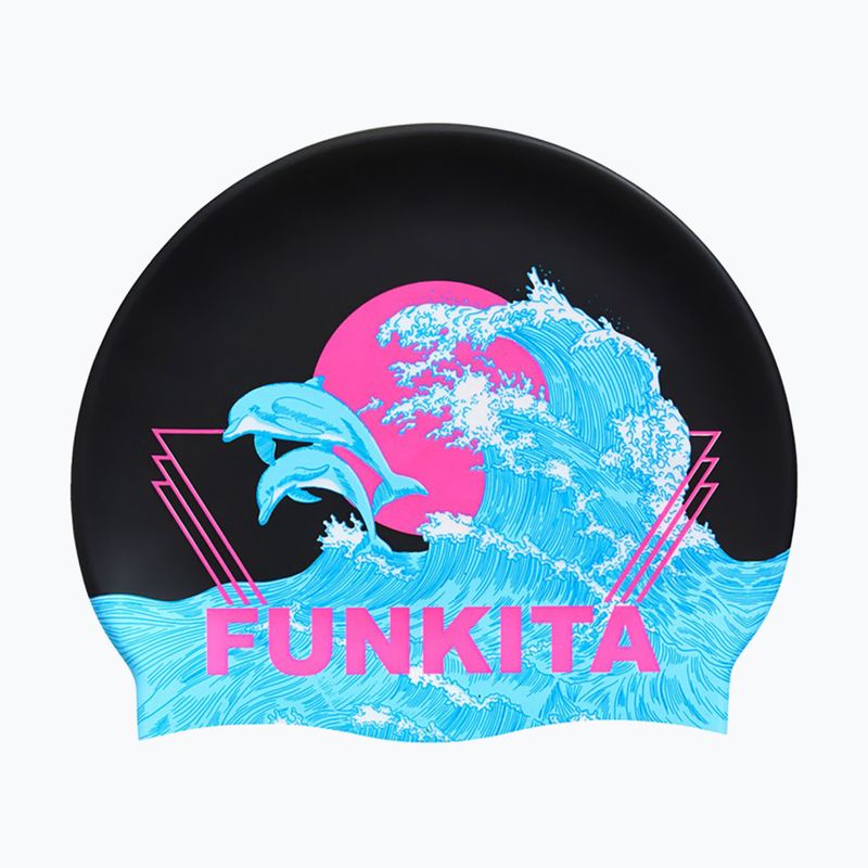 Funkita Силиконова шапка за плуване черна шапка FS997155800 2