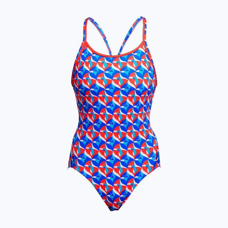 Дамски бански от една част Funkita Diamond Back One Piece out foxed