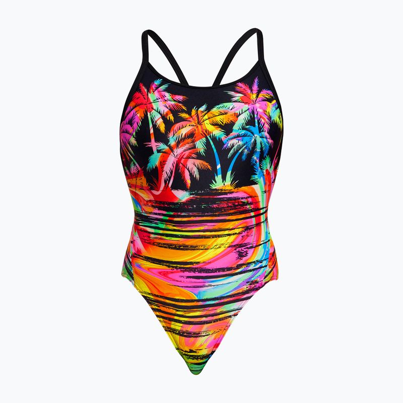 Дамски бански от една част Funkita Diamond Back One Piece sunset city 4