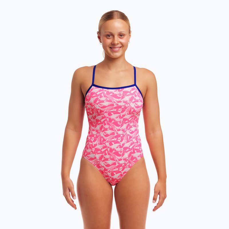 Дамски бански Funkita Single Strap One Piece beached bae 2