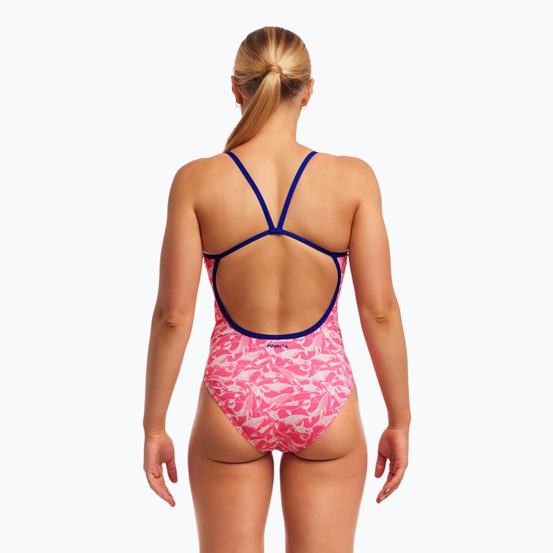 Дамски бански Funkita Single Strap One Piece beached bae 4