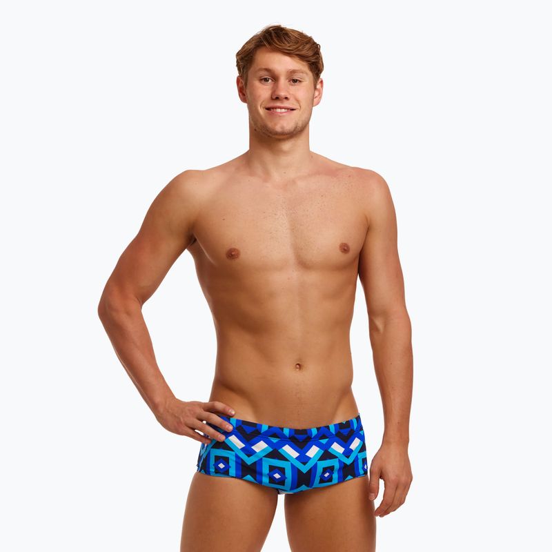 Мъжки боксерки за плуване Funky Trunks Sidewinder с география 5
