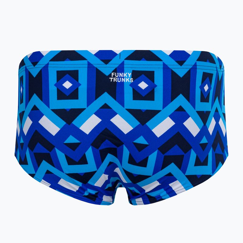 Мъжки боксерки за плуване Funky Trunks Sidewinder с география 2