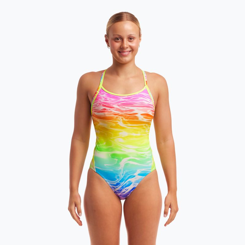 Дамски бански от една част Funkita Diamond Back One Piece lake acid 5