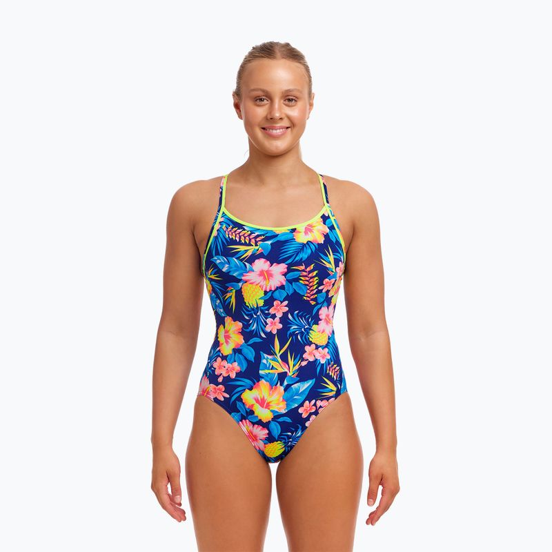 Дамски бански костюм от една част Funkita Diamond Back One Piece in bloom 2