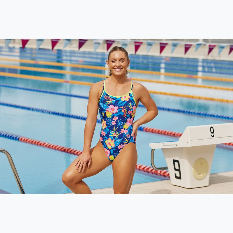 Дамски бански костюм от една част Funkita Diamond Back One Piece in bloom 5