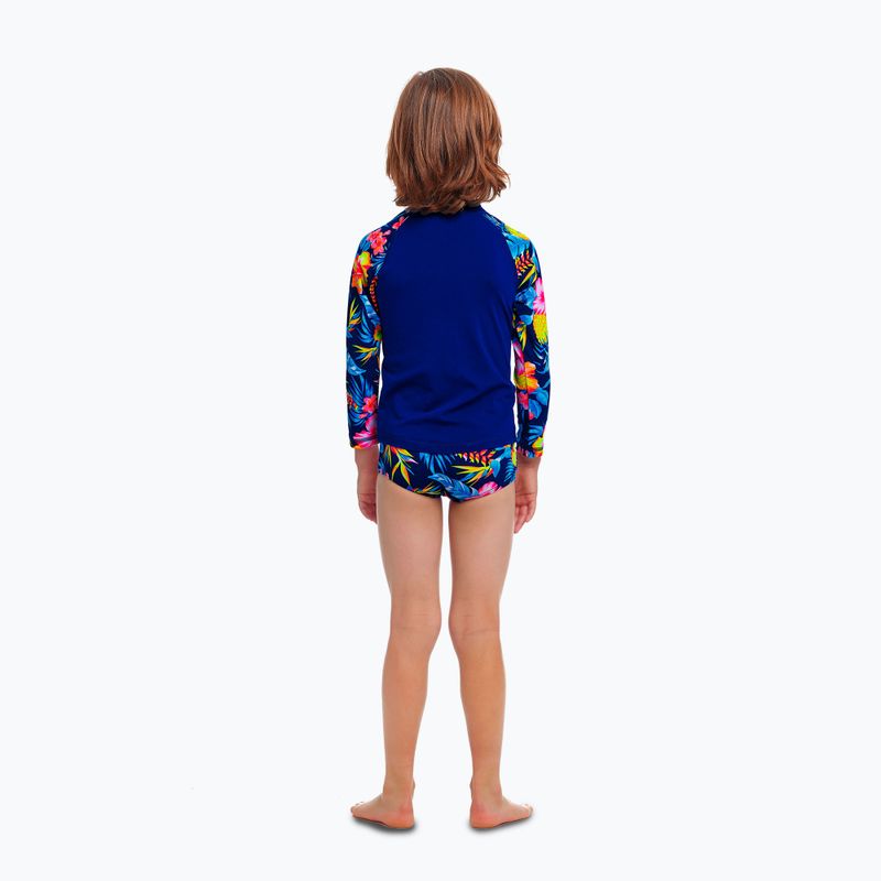 Детска тениска за плуване Funky Trunks Zippy Rash Vest in bloom 3