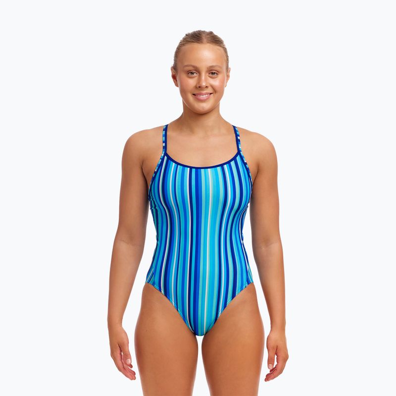 Дамски бански костюм от една част Funkita Diamond Back One Piece lane lines 2