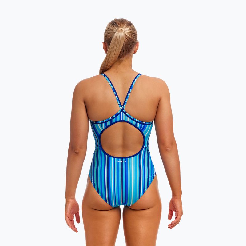 Дамски бански костюм от една част Funkita Diamond Back One Piece lane lines 3