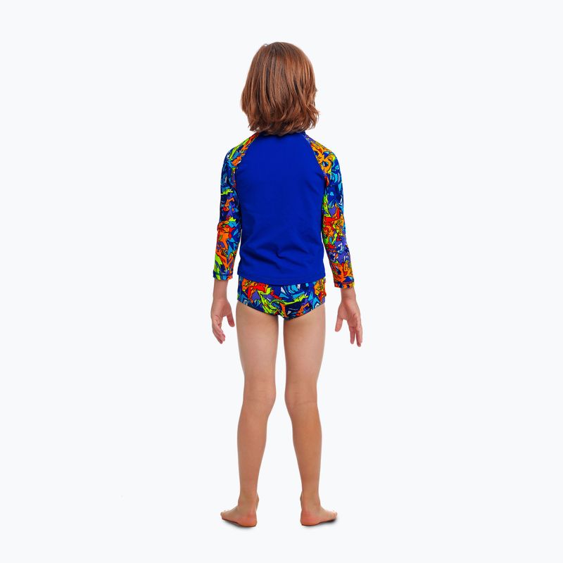 Детска тениска за плуване Funky Trunks Zippy Rash Vest mixed mess 3