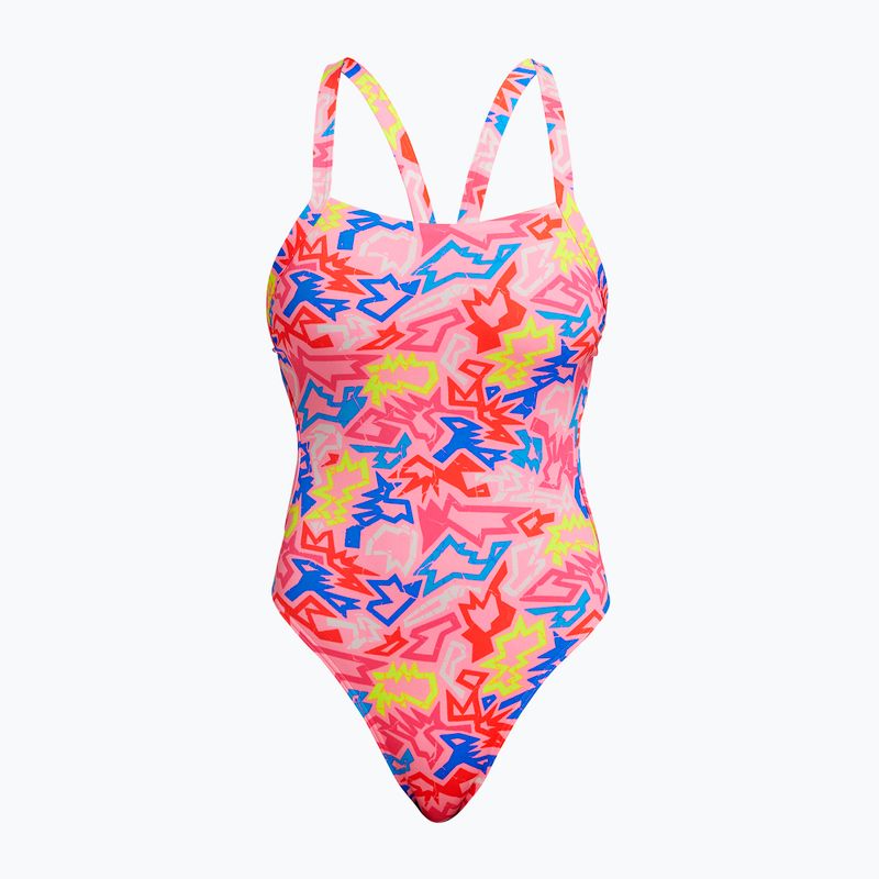 Дамски бански костюм от една част Funkita Brace Free One Piece rock star