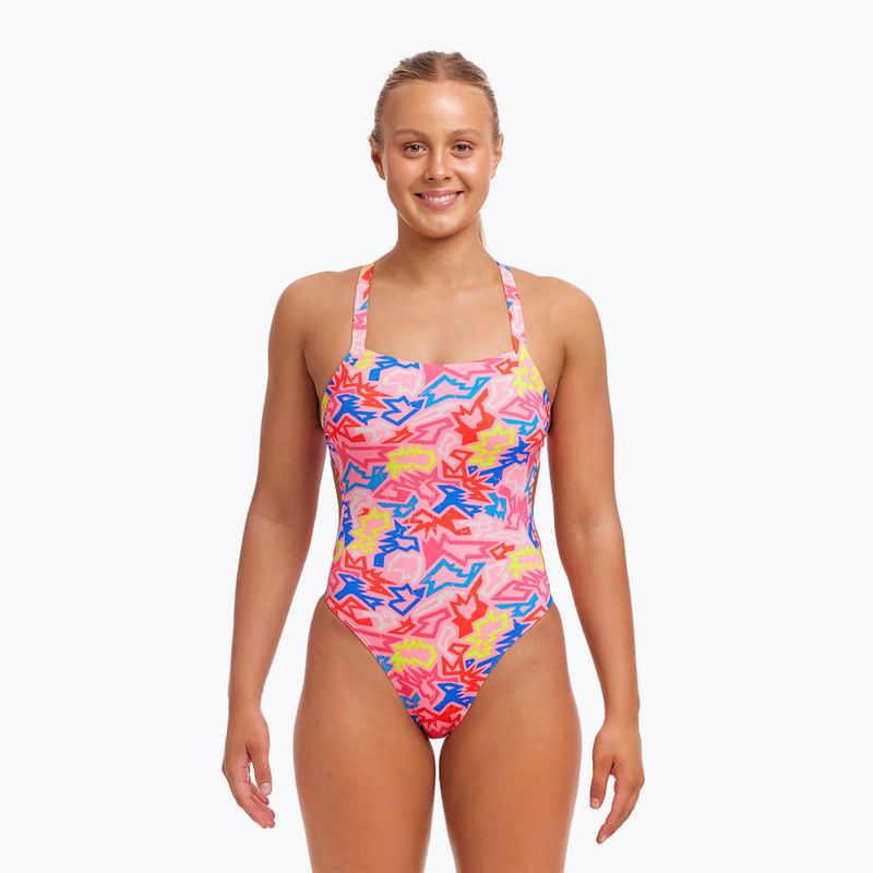 Дамски бански костюм от една част Funkita Brace Free One Piece rock star 2