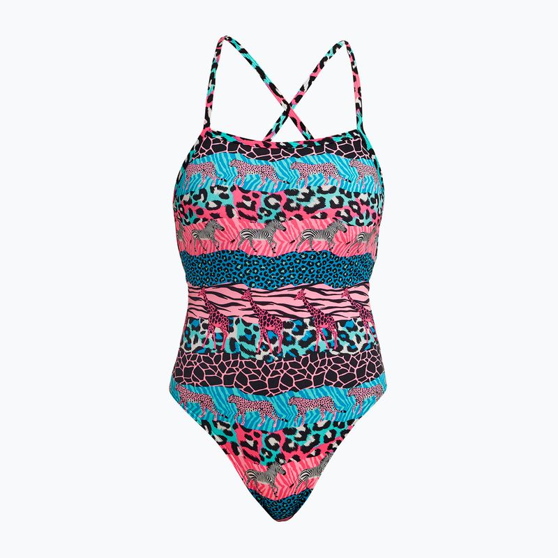 Дамски бански костюм от една част Funkita Strapped In One Piece wild things