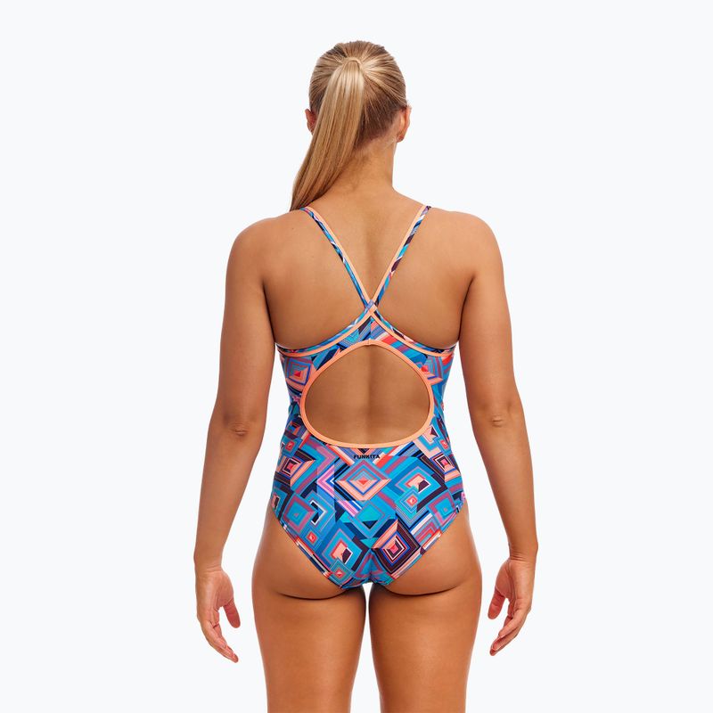 Дамски бански костюм от една част Funkita Diamond Back One Piece boxed up 3