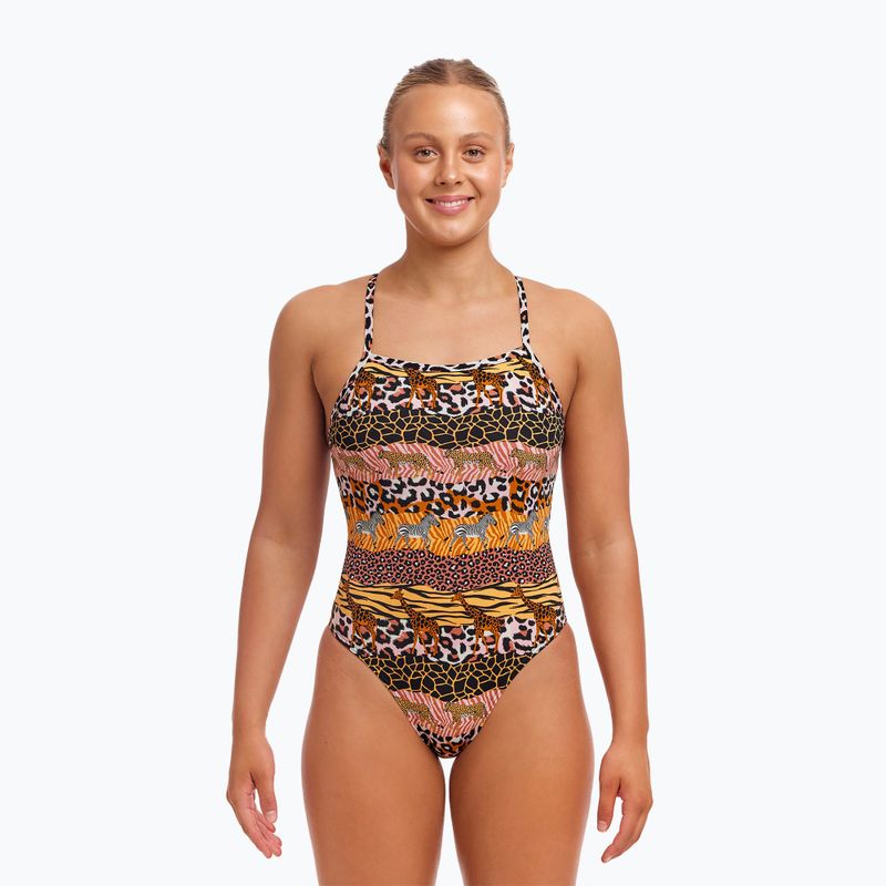 Дамски бански костюм от една част Funkita Tie Me Tight One Piece zoo life 2