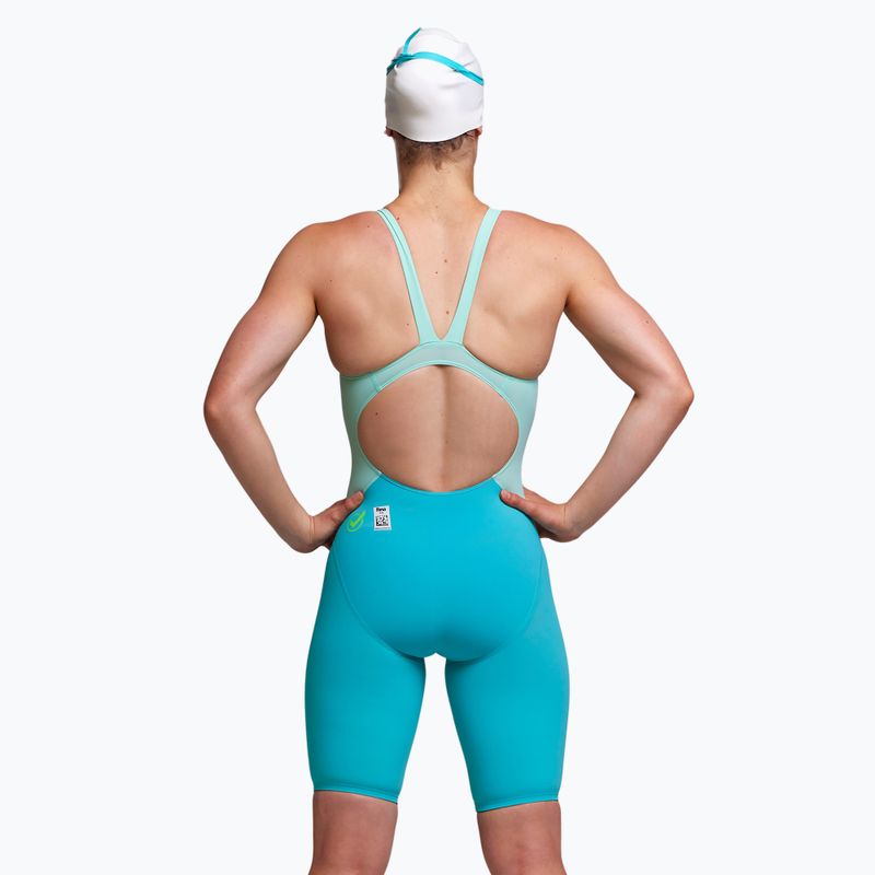 Дамски бански костюм от една част Funkita Apex Viper Kneeskin mint machine 2