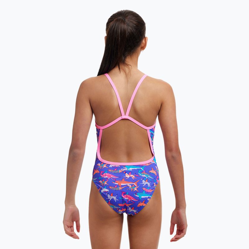 Детски бански костюм от една част Funkita Single Strap One Piece doggie paddleло 3