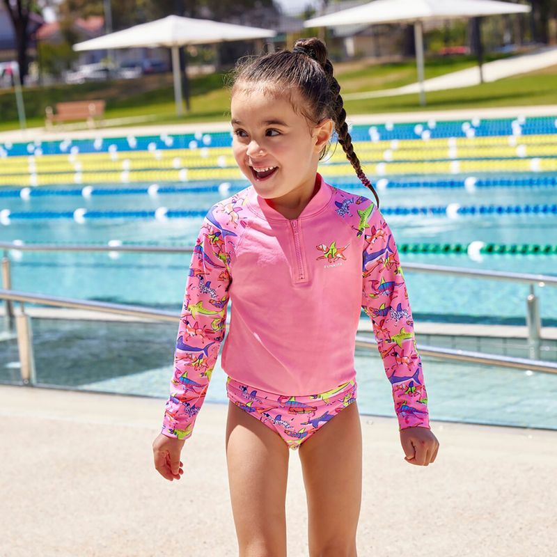 Детски бански с дълъг ръкав + долнище Funkita Zippy Rashie & Brief learner lane 10