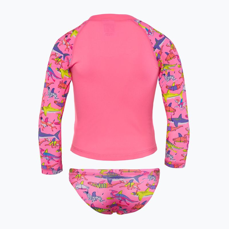 Детски бански с дълъг ръкав + долнище Funkita Zippy Rashie & Brief learner lane 2