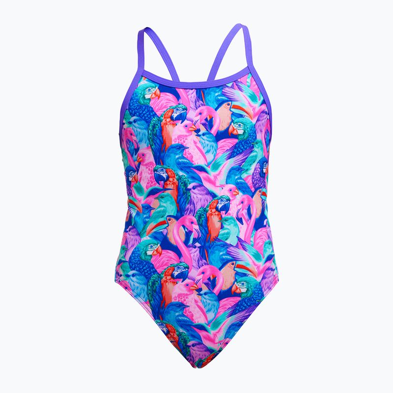 Детски бански костюм от една част Funkita Single Strap One Piece birds gone wild