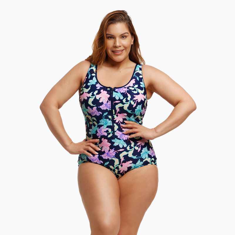 Дамски бански костюм от една част Funkita Zip Front One Piece fast flow 4