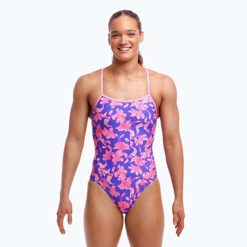 Дамски бански костюм от една част а Funkita Single Strap One Piece perfect petal 2