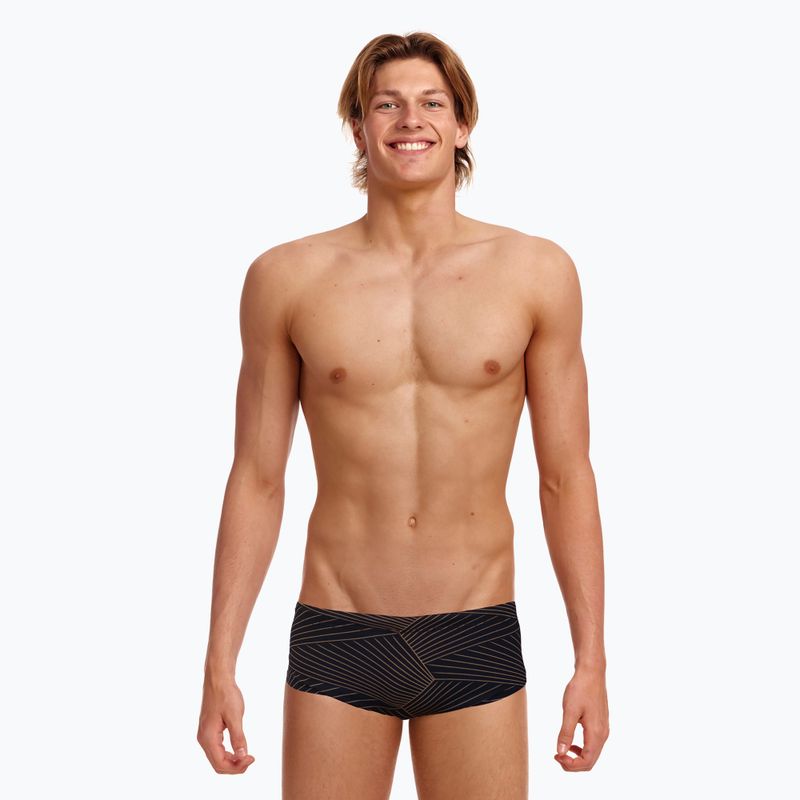 Мъжки боксерки за плуване Funky Trunks Sidewinder Trunks gold weaver 2