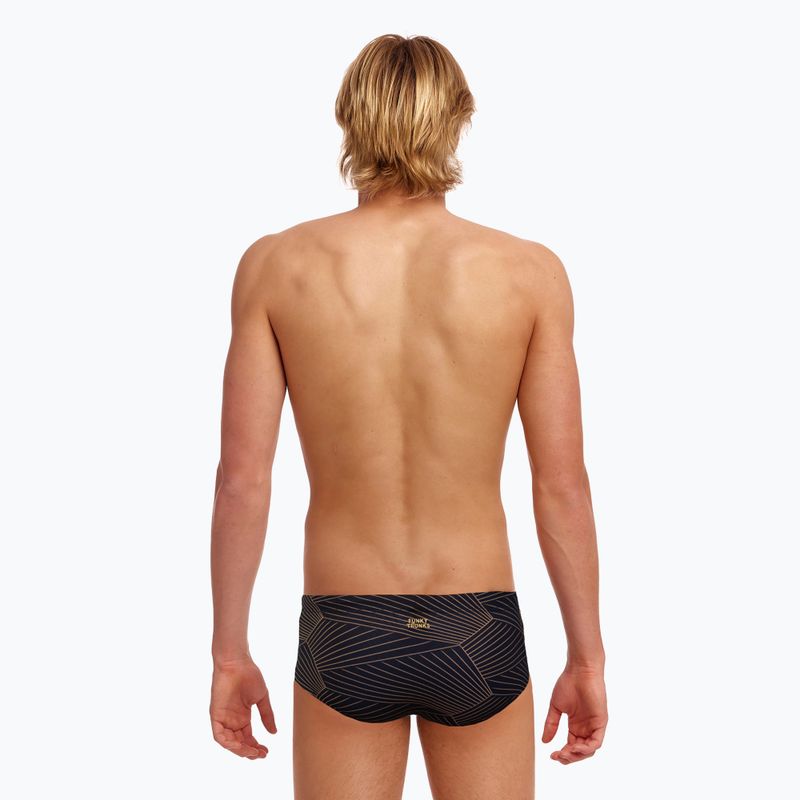 Мъжки боксерки за плуване Funky Trunks Sidewinder Trunks gold weaver 3