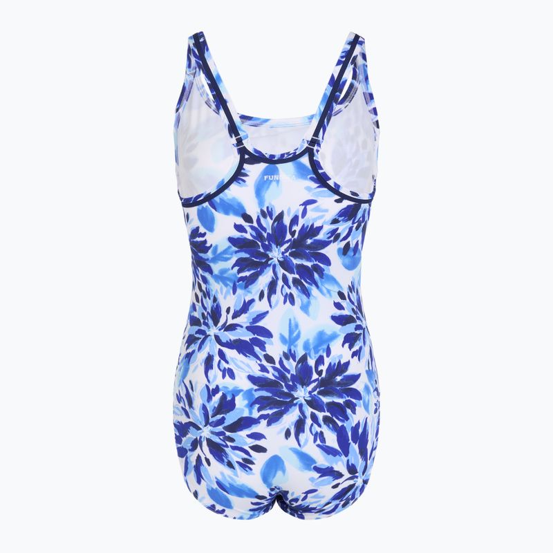 Дамски бански костюм от една част Funkita Locked In Lucy One Piece blossom blue 2