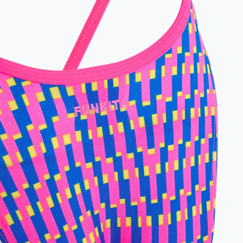 Дамски бански костюм от една част Funkita High Leg One Piece daily steps 3