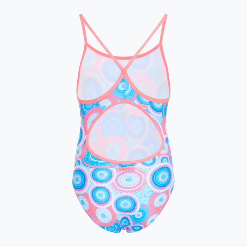 Детски бански костюм от една част Funkita Diamond Back One Piece bundjalung blue 2