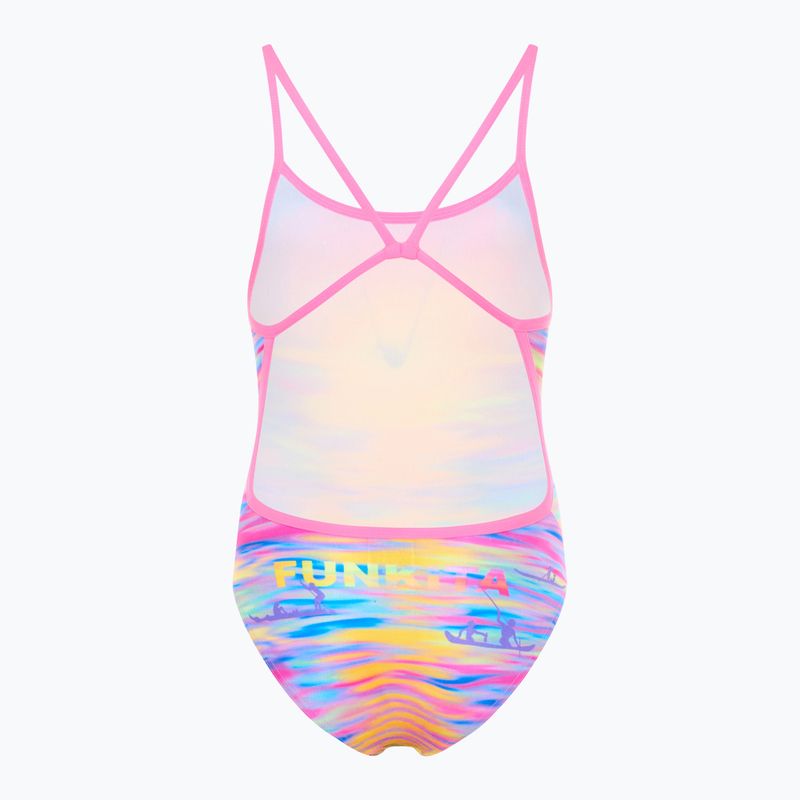 Детски бански костюм от една част Funkita Single Strap One Piece darkinjung sunset 2