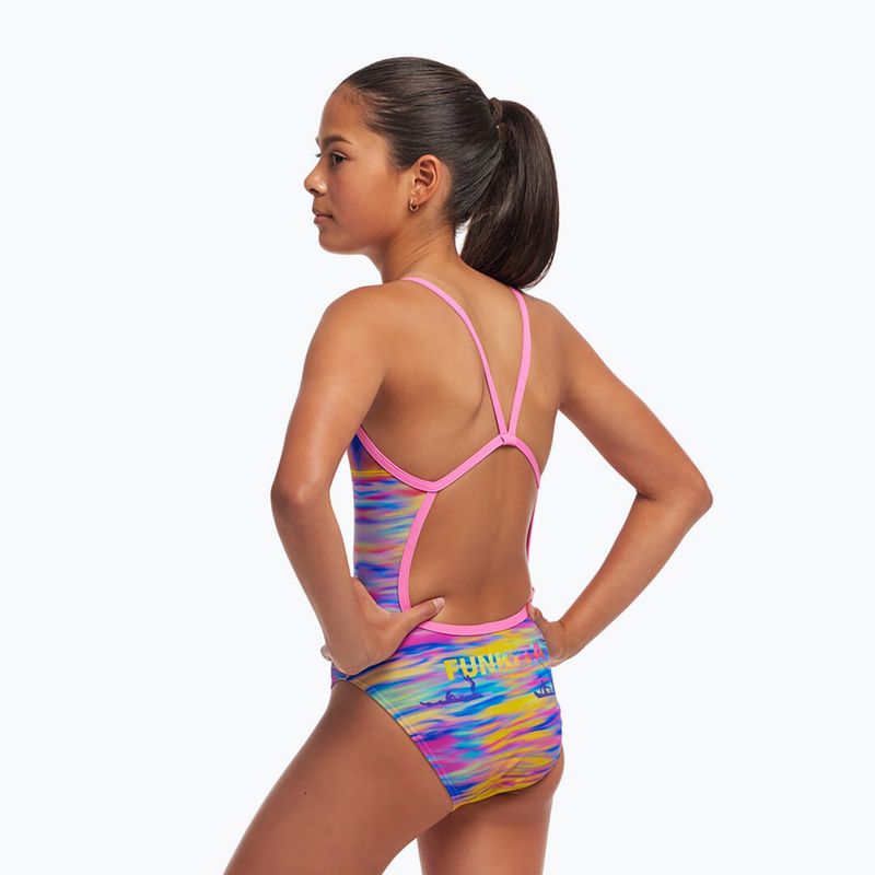 Детски бански костюм от една част Funkita Single Strap One Piece darkinjung sunset 2