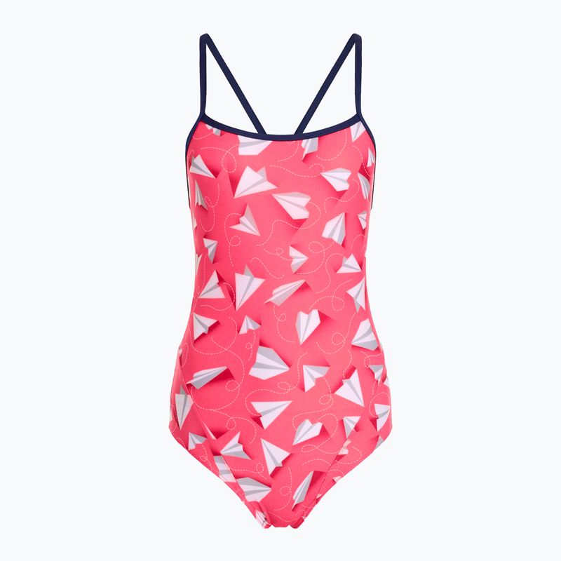 Дамски бански костюм от една част Funkita Single Strap One Piece paper pink