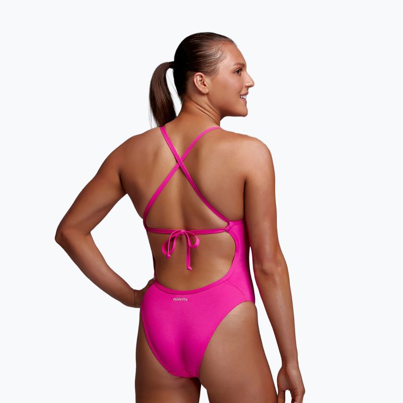 Дамски цял костюм за плуване Funkita Tie Me Tight One Piece candy 2