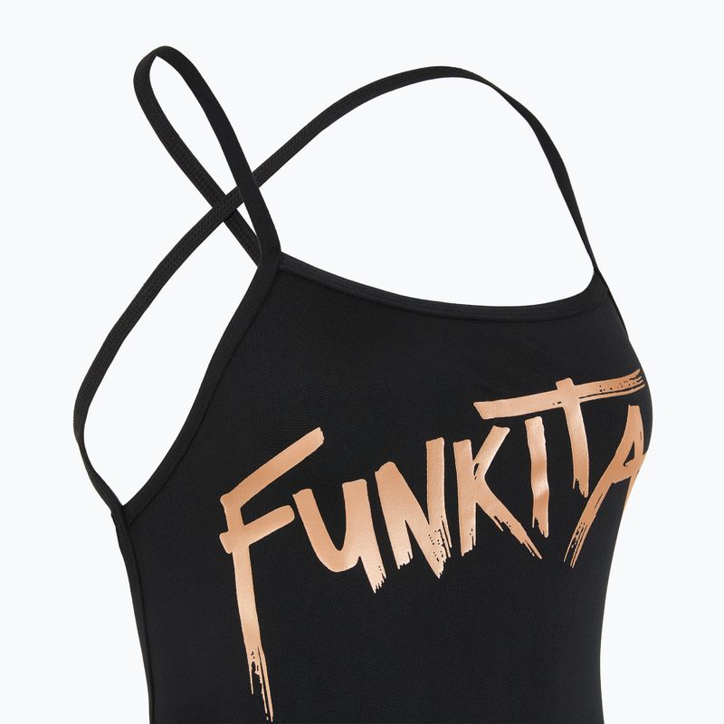 Funkita Strapped In One Piece бронзов дамски бански от една част 3