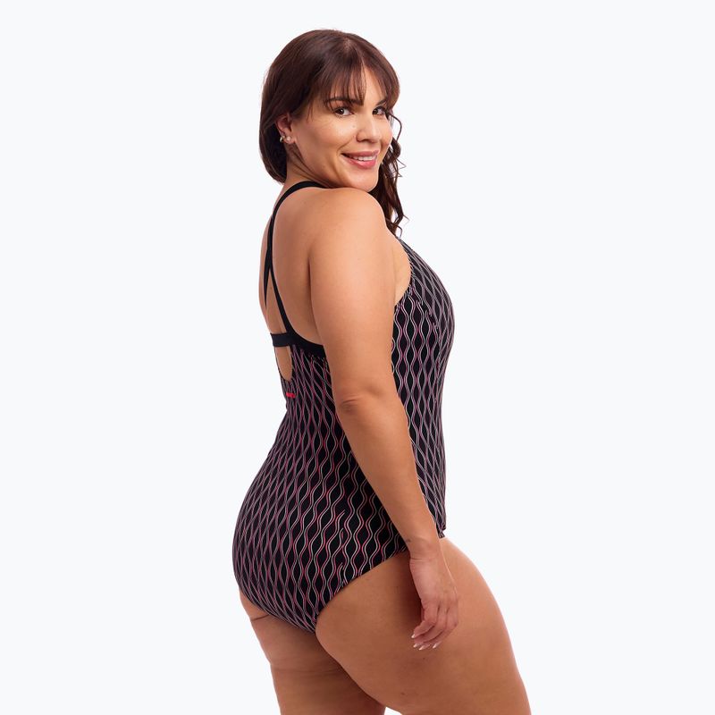 Дамски бански костюм от една част Funkita Brace Me Back One Piece curvy queen 5