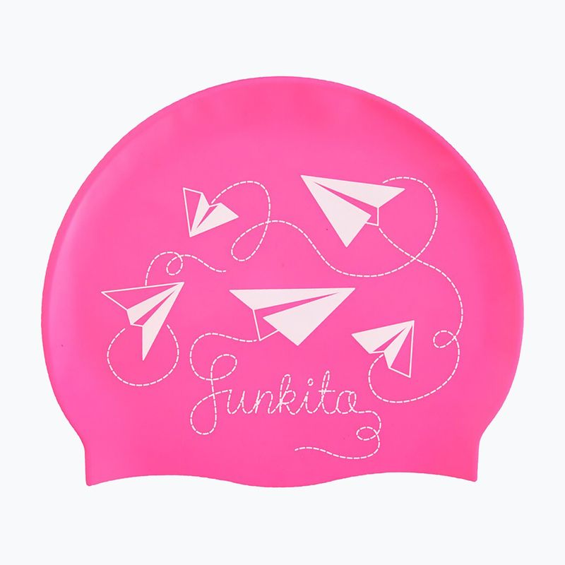 Шапка за плуване Funkita Silicone paper pink