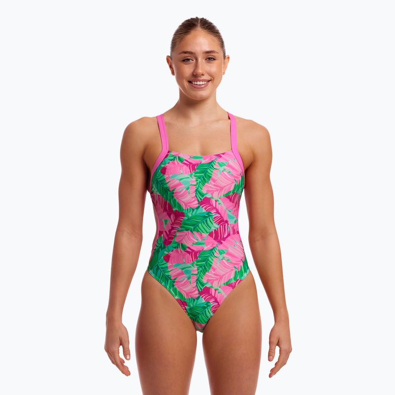 Дамски бански костюм от една част Funkita Brace Free One Piece tropical palm 4