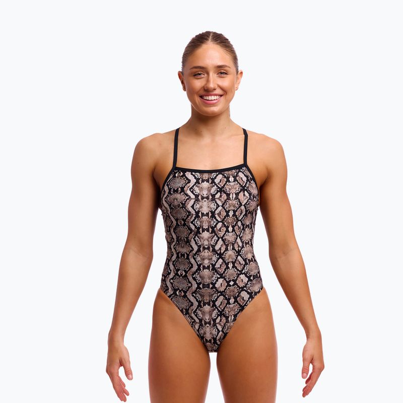 Funkita Tie Me Tight One Piece дамски бански от една част с дрънкалка 2