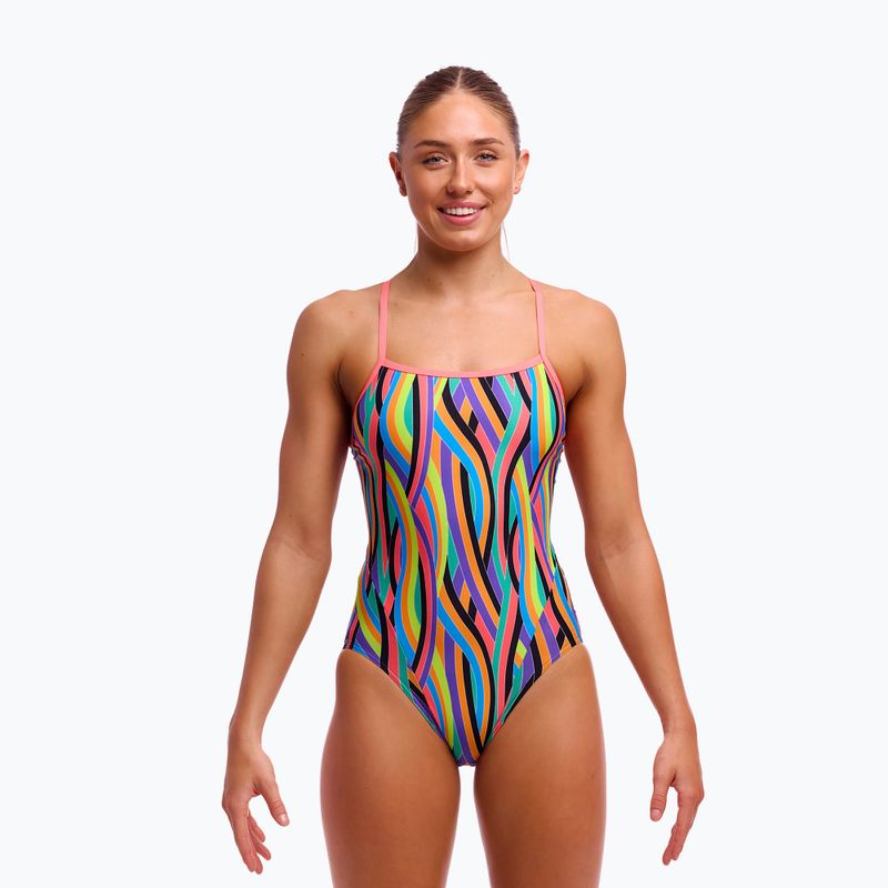 Дамски бански Funkita Single Strap One Piece Curl 2