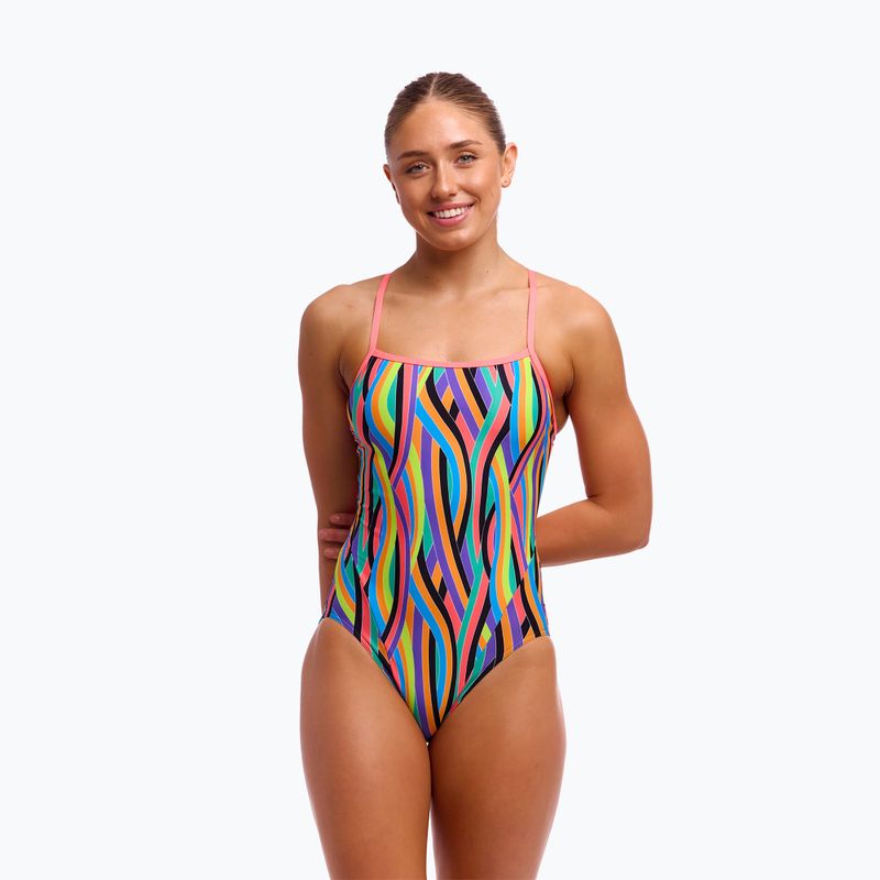 Дамски бански Funkita Single Strap One Piece Curl 4