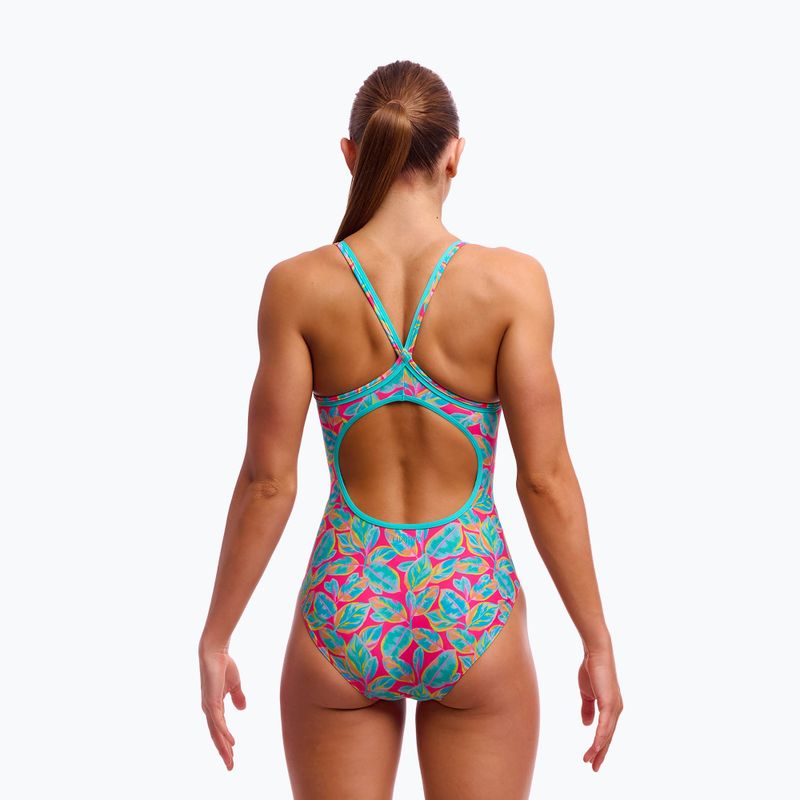Дамски бански Funkita Diamond Back One Piece Planted Pink 2