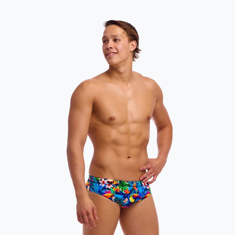 Мъжки плувни слипове Funky Trunks Seamed Briefs birdie wordie 2